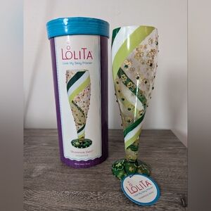 Lolita Shamrock Swirl Pilsner‎ Glass